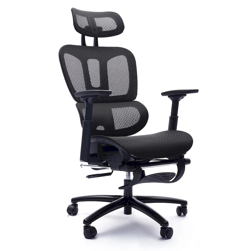Ergonomic High-Back Mesh Office Chair with Adjustable Headrest and Armrests