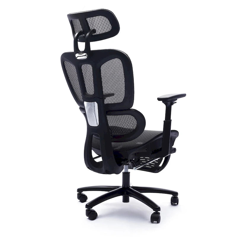 Ergonomic High-Back Mesh Office Chair with Adjustable Headrest and Armrests