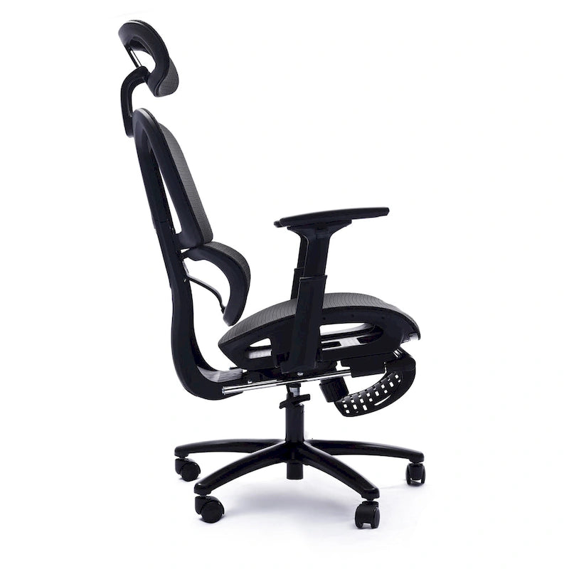 Ergonomic High-Back Mesh Office Chair with Adjustable Headrest and Armrests