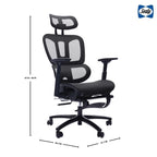 Ergonomic High-Back Mesh Office Chair with Adjustable Headrest and Armrests