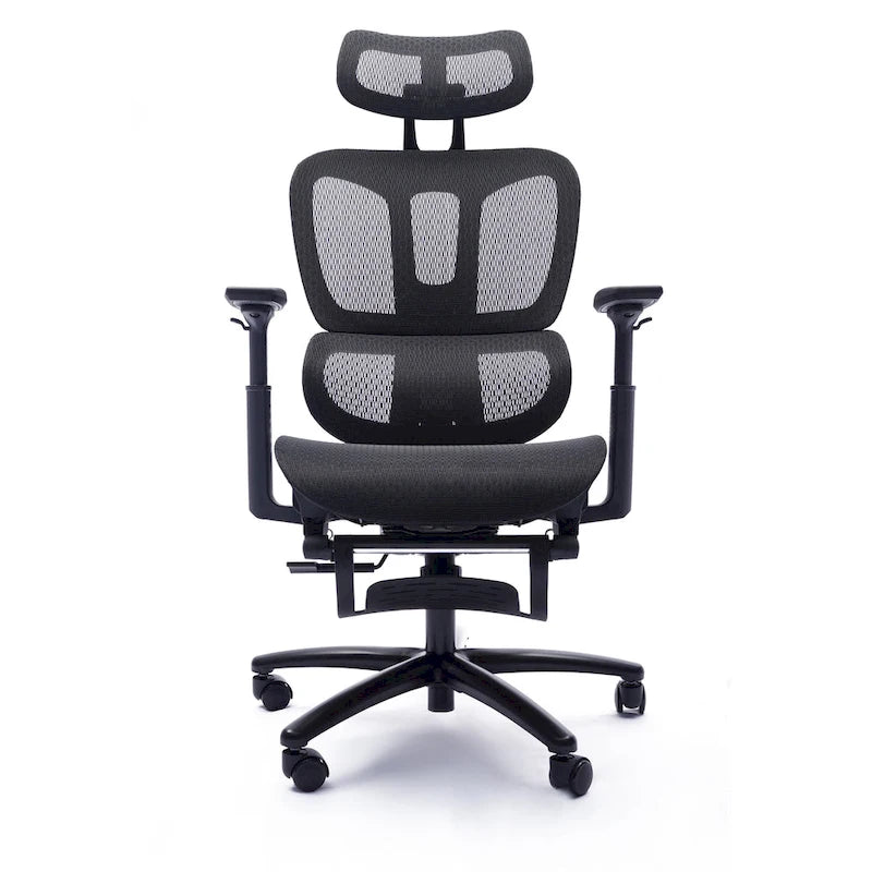 Ergonomic High-Back Mesh Office Chair with Adjustable Headrest and Armrests
