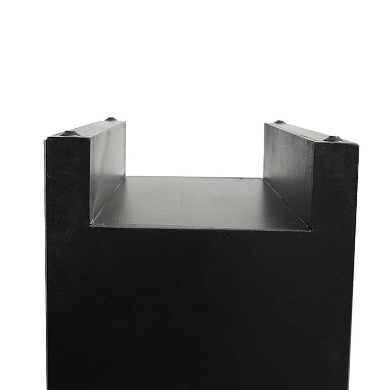 Mirrored Glass Bedside Table with Three Drawers