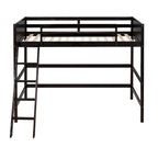Solid Wood Twin Size Loft Bed with Ladder