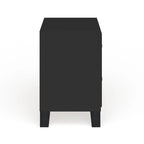 Contemporary Espresso 2-Drawer Nightstand