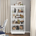 Bookcase with Glass Doors and Drawer - 70.9"H x 36.2"W