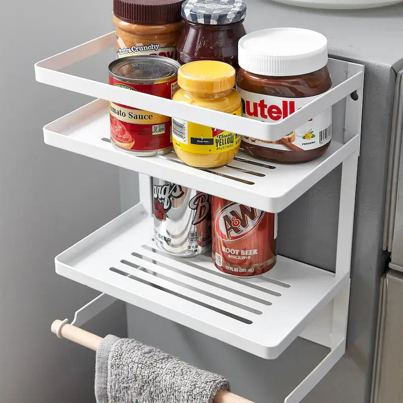 Magnetic Fridge Organizer Shelves