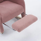 Fabric Nursery Rocking Chair with Adjustable Footrest