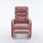 Fabric Nursery Rocking Chair with Adjustable Footrest