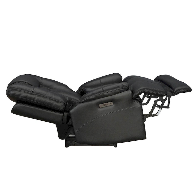 Zero Gravity Power Recliner in Black Top Grain Leather