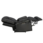 Zero Gravity Power Recliner in Black Top Grain Leather