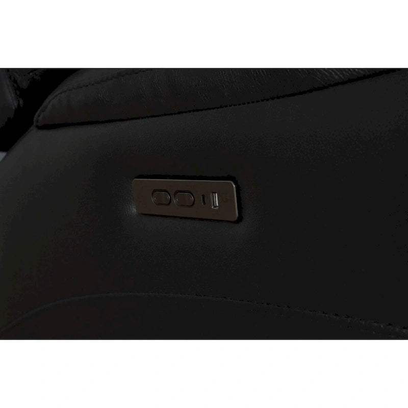 Zero Gravity Power Recliner in Black Top Grain Leather