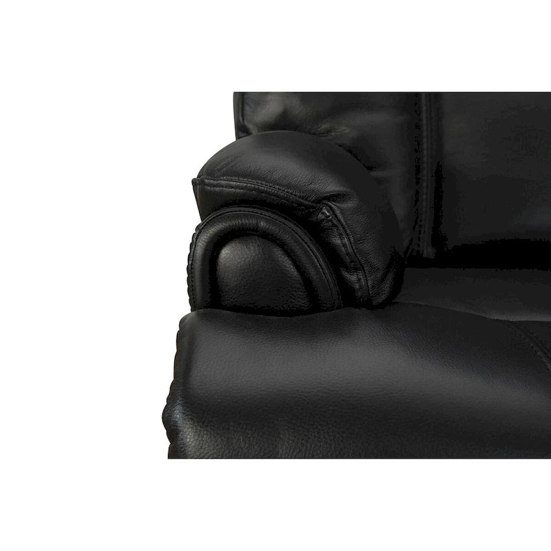 Zero Gravity Power Recliner in Black Top Grain Leather