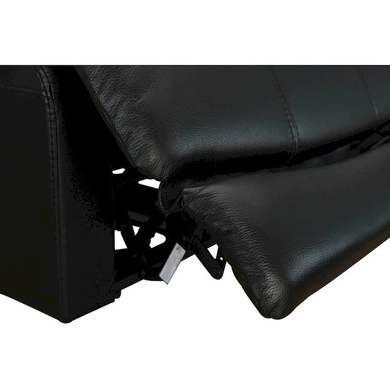 Zero Gravity Power Recliner in Black Top Grain Leather