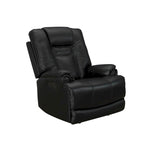 Zero Gravity Power Recliner in Black Top Grain Leather