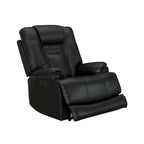 Zero Gravity Power Recliner in Black Top Grain Leather