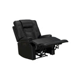 Zero Gravity Power Recliner in Black Top Grain Leather