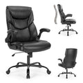High-Back Ergonomic Office Chair with Flip-Up Armrests