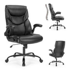 High-Back Ergonomic Office Chair with Flip-Up Armrests