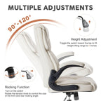 High-Back Ergonomic Office Chair with Flip-Up Armrests