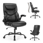 High-Back Ergonomic Office Chair with Flip-Up Armrests
