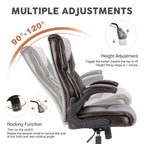 High-Back Ergonomic Office Chair with Flip-Up Armrests