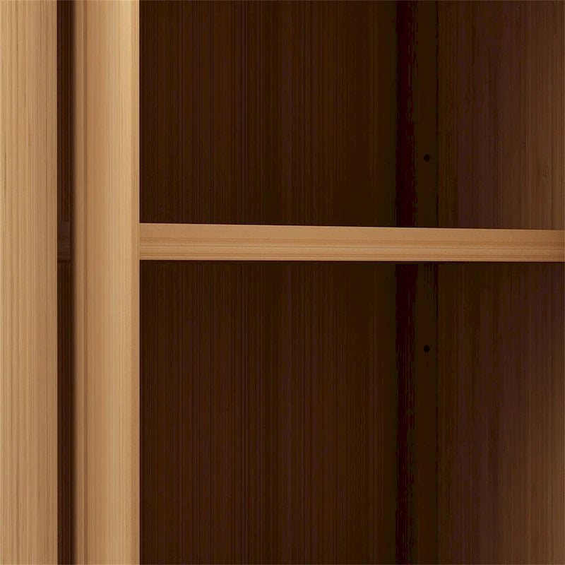 Bamboo Storage Cabinet with Multiple Shelves