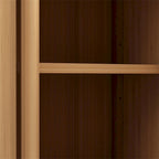 Bamboo Storage Cabinet with Multiple Shelves