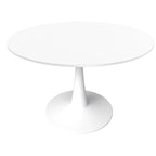 40-Inch Round Dining Table with MDF Top and Steel Base