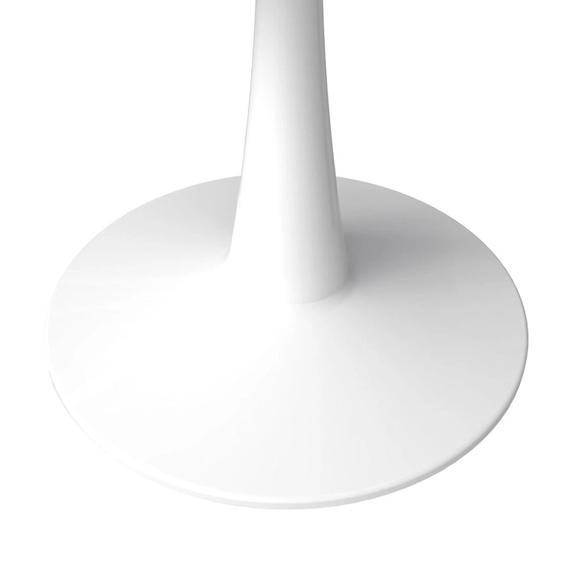 40-Inch Round Dining Table with MDF Top and Steel Base
